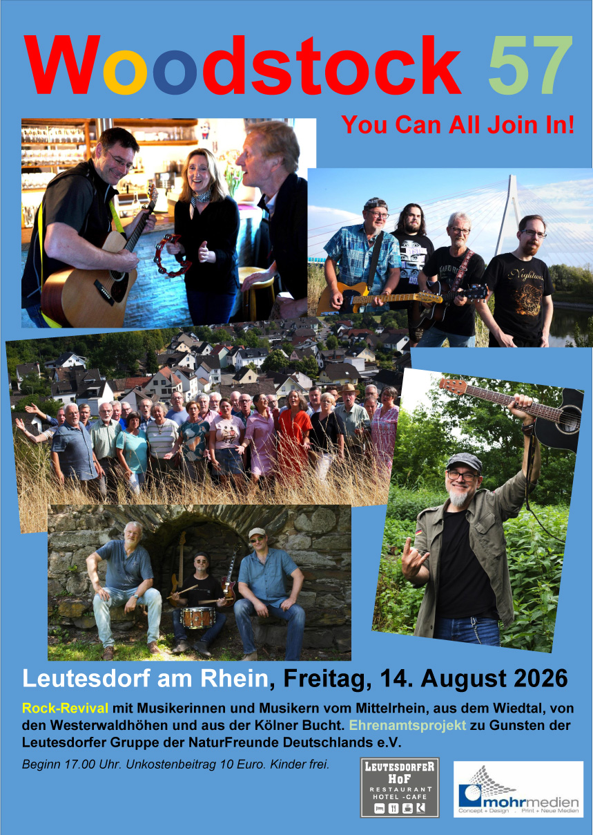 Du betrachtest gerade Woodstock 57: Poster und Flyer sind da!